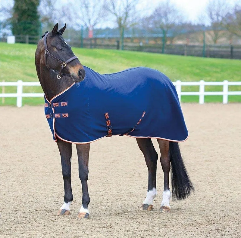 Bridleway Fleece Rug in Navy